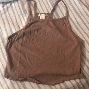 Brown Crop Top